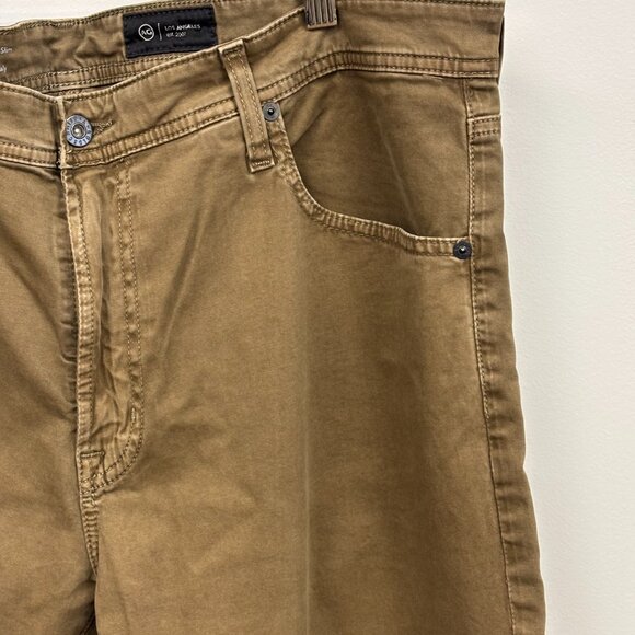AG Adriano Goldschmied Brown Tellis Pants | 38x34 | Modern Slim Cut - Picture 4 of 5